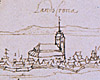 Dahlbergs skitse over Landskrona