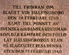 Mindesten for slaget ved Helsingborg