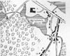 Kort over anlægget 1752 Kort over anlægget 1752