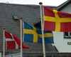 Tre flag vajer i Snekkersten Tre flag vajer i Snekkersten
