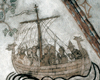 Vikingeskib med soldater